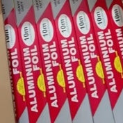 رول المنيوم ٩ميكرو خفيف طول ١٠ متر عرض ٣٠ سم