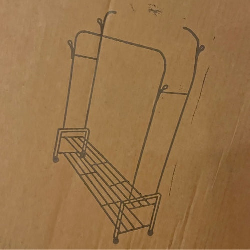 ارفف بعجلات لون ابيض