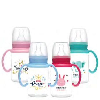 Standard Feeding Bottle with Handle 120ml pink