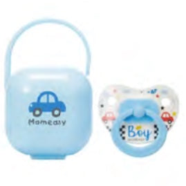 Pacifier with storage box blue