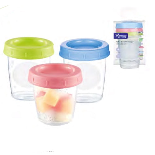 BABY FOOD STORAGE CONTAINER 3pk