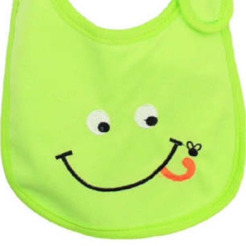 Baby bib green