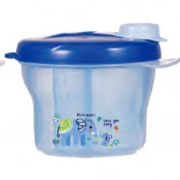 Rotation milk powder container blue