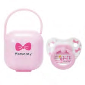 Pacifier with storage box Pink